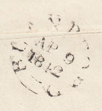 110281 - 1842 "DORCHESTER" TOWN CANCELLATION ON COVER (SPEC B1va).