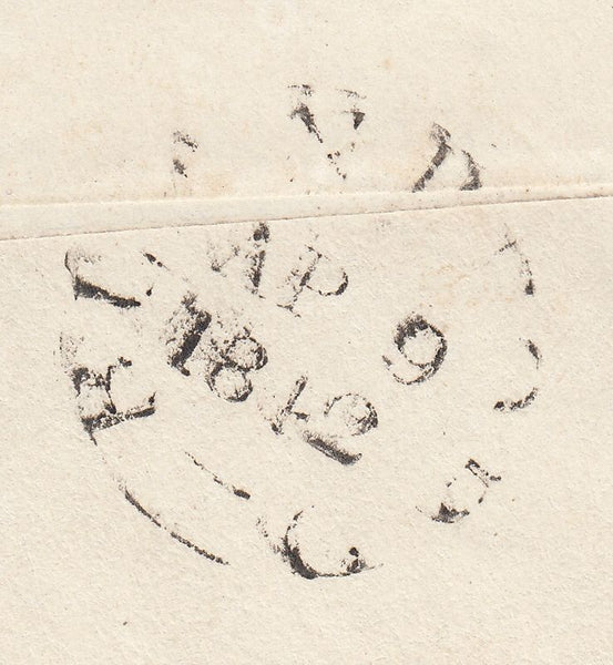 110281 - 1842 "DORCHESTER" TOWN CANCELLATION ON COVER (SPEC B1va).