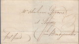 110293 - 1783 "SHERBORNE/POFT OFFICE" TYPE J DISTINCTIVE HAND STAMP (DT505) ON MAIL TO BRIDGEWATER.