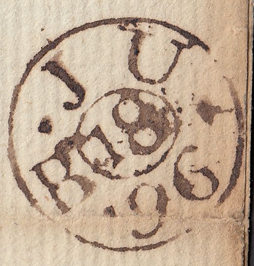 110412 - 1796 DORSET/"DORCHESTER" STRAIGHT LINE HAND STAMP (DT214).
