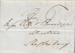 110418 - 1838 DORSET/"DORCHESTER" TOWN CANCELLATION (DT244)/POSTAL RATE REDUCTION.