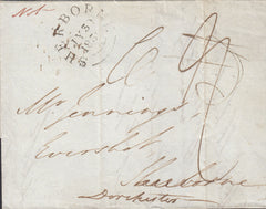 110421 - 1836 DORSET MISSENT MAIL LONDON TO SHERBORNE.