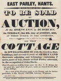 110428 - 1843 AUCTION NOTICE WIMBORNE TO POOLE.