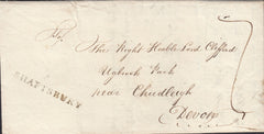 110435 - 1808 DORSET/"SHAFTSBURY"HAND STAMP (DT428).