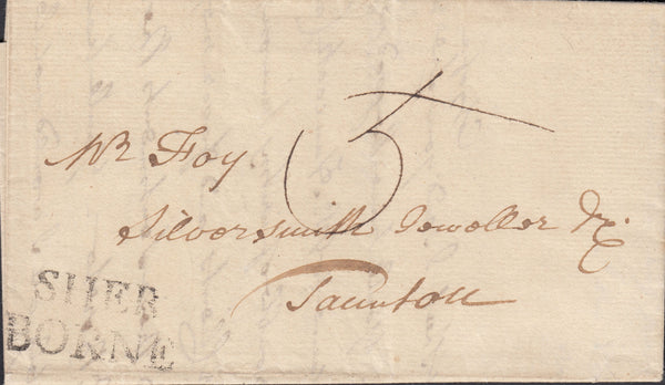 110440 - 1799 DORSET/"SHERBORNE" HAND STAMP (DT511).