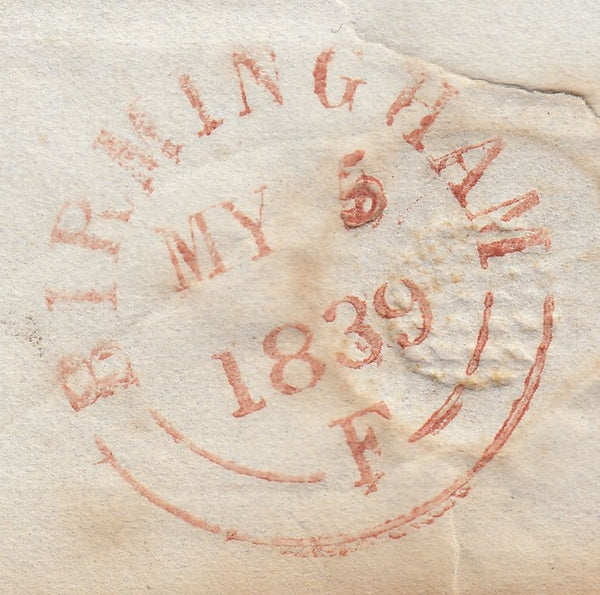 110451 - 1839 "PAID AT BIRMINGHAM" (BM179).