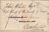 110653 - 1821 DORSET/"BLANDFORD 106" MILEAGE MARK (DT41).