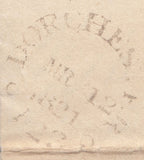 110653 - 1821 DORSET/"BLANDFORD 106" MILEAGE MARK (DT41).