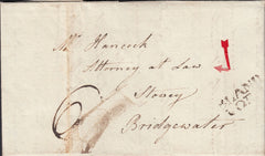 110654 - 1798 DORSET/"BLANDFORD" HAND STAMP (DT32).
