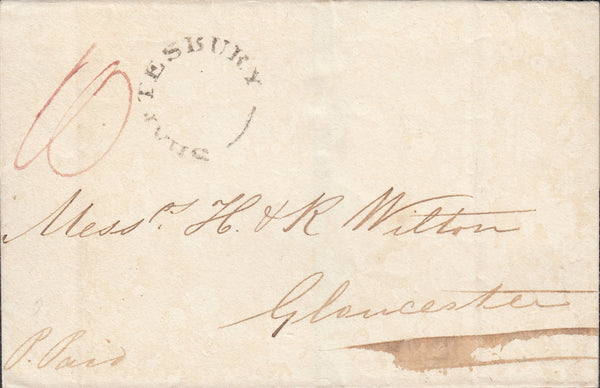 110671 - 1832 DORSET/"SHAFTESBURY" HAND STAMP (DT447).