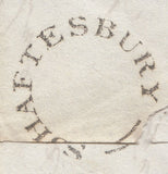 110672 - 1821 DORSET/"SHAFTESBURY" HAND STAMP (DT447).