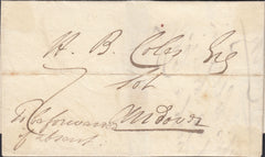 110673 - 1829 DORSET/"SHAFTESBURY" HAND STAMP (DT447).