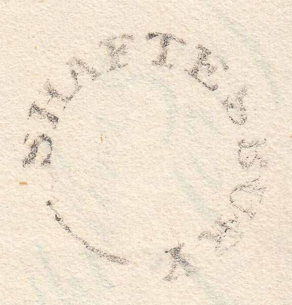 110673 - 1829 DORSET/"SHAFTESBURY" HAND STAMP (DT447).