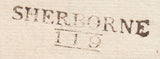 110711 - 1822 DORSET/"SHERBORNE/119" MILEAGE MARK IN BLACK (DT515).