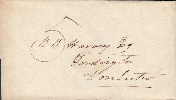110838 - 1831 DORSET/"TOO LATE" HAND STAMP (DT63).