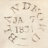 110838 - 1831 DORSET/"TOO LATE" HAND STAMP (DT63).