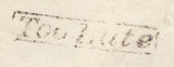 110838 - 1831 DORSET/"TOO LATE" HAND STAMP (DT63).