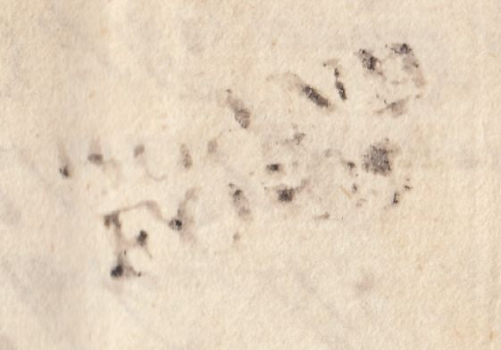 110844 - 1750 LETTER BLANDFORD TO PUDDLETOWN/"BLANDFORD" HAND STAMP (DT21).