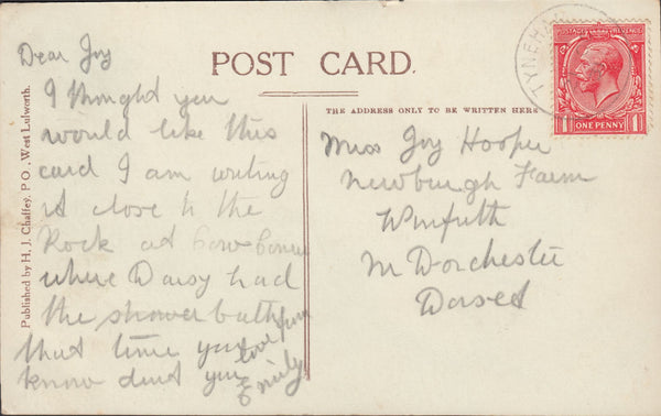 110899 - 1931 DORSET/"TYNEHAM" DATE STAMP.
