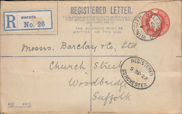 110907 - 1922 DORSET/WINFRITH REGISTERED USAGE.