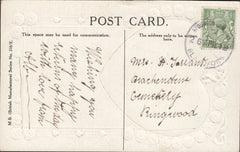 110916 - 1916 DORSET/"STOURTON CAWNDLE" RUBBER CANCELLATION.