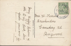 110917 - 1918 DORSET/"STOURTON CAWNDLE" RUBBER CANCELLATION.