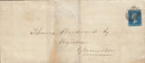 110948 - 1848 2D BLUE PL.3 (SG14)(BF) USED WINCANTON TO GLOUCESTER.