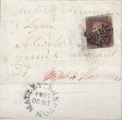 110976 - 1841 DORSET/"MIFST TO SHERBORNE".