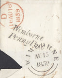 111013 - THE VERY RARE "WIMBORNE PENNY POST" (DT733).