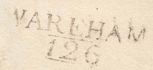 111026 - 1823 DORSET/"WAREHAM 126" MILEAGE MARK (DT622).