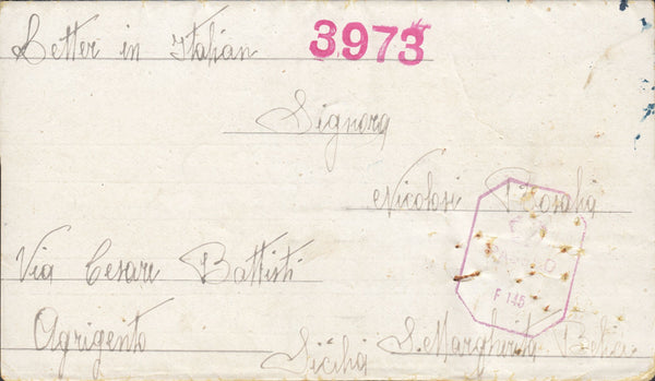 111053 - 1944 PRISONER OF WAR MAIL/MOTCOMBE CAMP, DORSET.