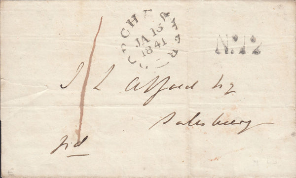 111064 - 1841 DORSET/DORCHESTER PENNY POST.