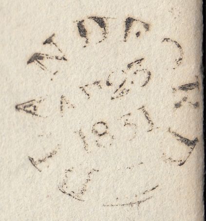 111067 - 1831 DORSET/"BLANDFORD PENNY POST" (DT54).