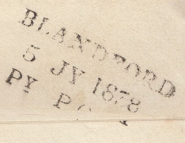 111079 - 1838 DORSET/"BLANDFORD PENNY POST" (DT56).