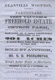 111122 - 1863 SUPERB AUCTION CATALOGUE MAILED SHERBORNE TO DORCHESTER.