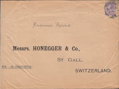 111132 - 1922 MAIL LONDON TO SWITZERLAND.