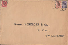 111138 - 1922 MAIL LONDON TO SWITZERLAND/LATE FEE.