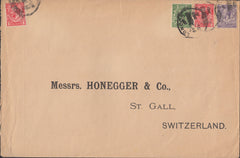 111142 - 1922 MAIL LONDON TO SWITZERLAND/LATE FEE.