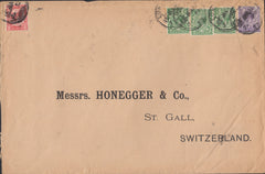 111144 - 1923 MAIL LONDON TO SWITZERLAND/LATE FEE.