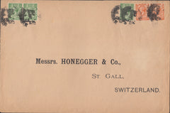 111145 - 1922 MAIL LONDON TO SWITZERLAND/LATE FEE.