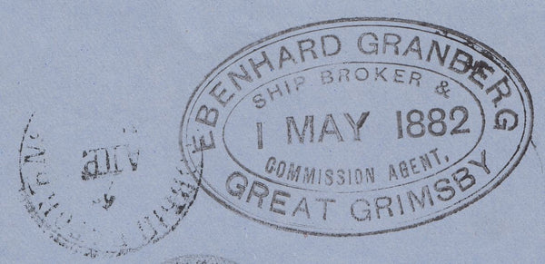 111163 - 1882 PRINTED MATTER GRIMSBY TO FINLAND.