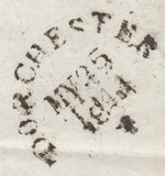 111194 - 1844 DORSET/"DORCHESTER" SKELETON TYPE DATE STAMP (DT242).