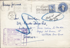 111222 - 1971 UNDELIVERED MAIL WARLEY TO POOLE.
