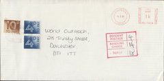 111229 - 1992 UNDERPAID MAIL USED IN DORCHESTER.