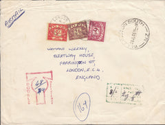 111312 - 1966 UNPAID MAIL NEW ZEALAND TO LONDON/5S POSTAGE DUE.