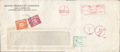 111324 - 1966 UNDERPAID MAIL USA TO WEMBLEY MIDDLESEX.