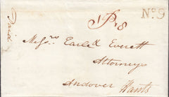 111330 - 1839 MANUSCRIPT "SHAFTESBURY PENNY POST" ON ENTIRE TO ANDOVER.