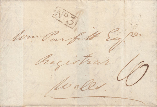 111377 - 1829 DORSET/"SHAFTESBURY 5" CL. POST" HAND STAMP TYPE G (DT472).