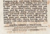 111379 - 1832 AUCTION POSTER MAILED BLANDFORD TO SHAFTESBURY.