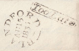 111392 - 1833 DORSET/"TOO LATE" HAND STAMP (DT46).